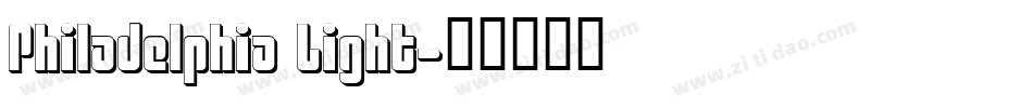Philadelphia Light字体转换